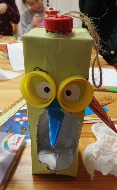 Okładka albumu: Warsztaty Tworzenia Karmników z recyklingu 